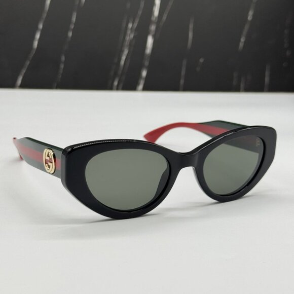 NEW GG1862S 001 GUCCI CAT EYE BLACK WOMEN GUCCI SUNGLASSES - Picture 5 of 11